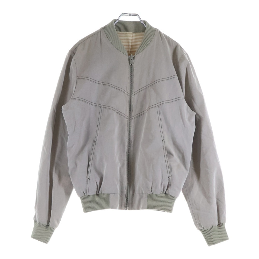 Maison Martin Margiela(メゾンマルタンマルジェラ) ここのえ期 リバーシブル ジップアップ ブルゾンジャケット グレー/アイボリー 30AM034