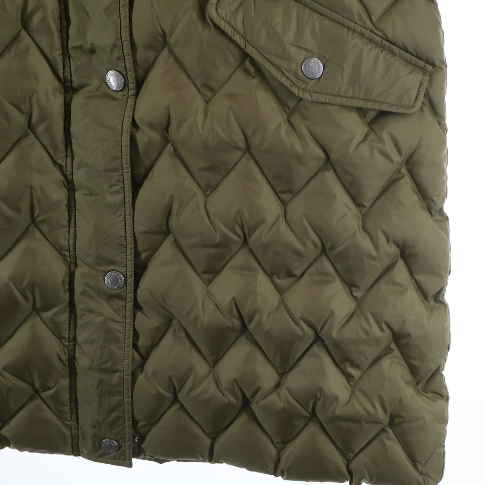 AIGLE(エーグル) キルティング フーデットダウン ロングジャケット ネイビー/カーキ ZBFH972-KC18C-SO レディース