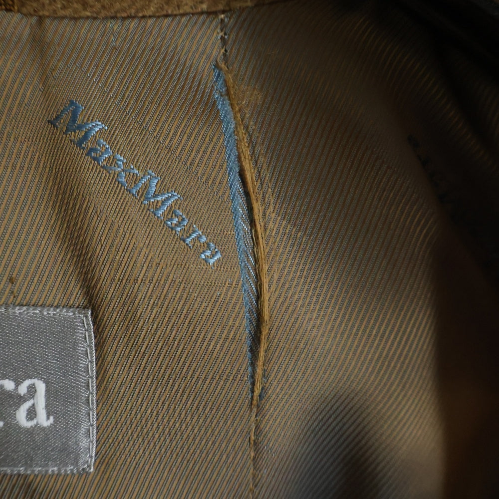 Max Mara(マックスマーラ) ラナヴァージンウール ノッチドラペル 3B トレンチコート レディース ブラウン ラナ 1600016