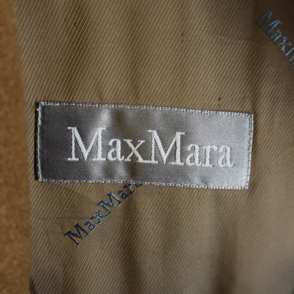 Max Mara(マックスマーラ) ラナヴァージンウール ノッチドラペル 3B トレンチコート レディース ブラウン ラナ 1600016