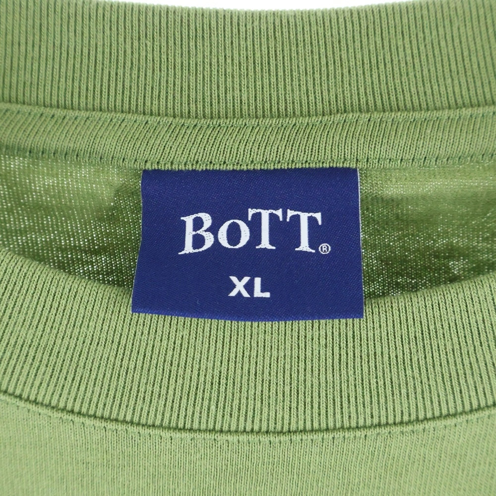 BoTT(ボット) キャラクタープリント クルーネック 半袖Tシャツ カットソー グリーン 253BoTT59