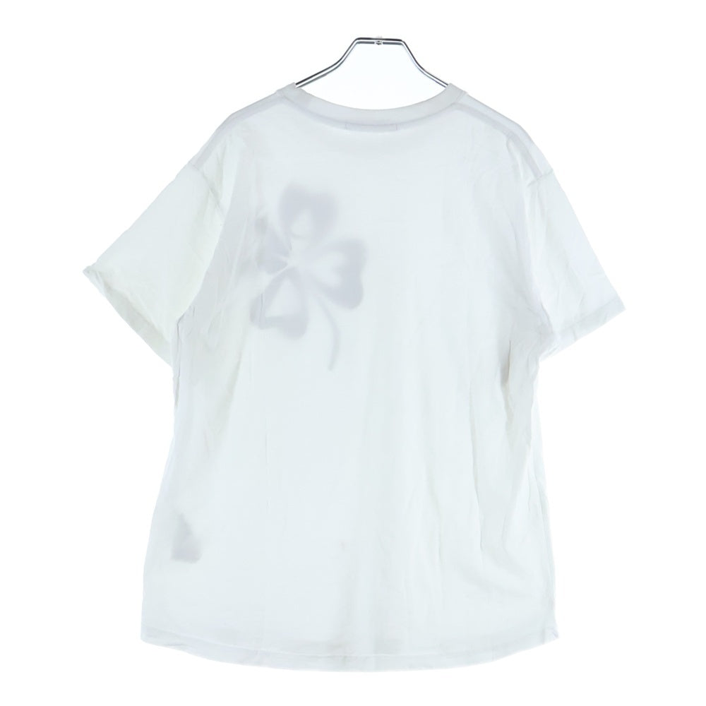 Mardi Mercredi(マルディメクルディ) 24SS CLOVERMARDI クローバープリント クルーネック 半袖Tシャツ カットソー ホワイト レディース