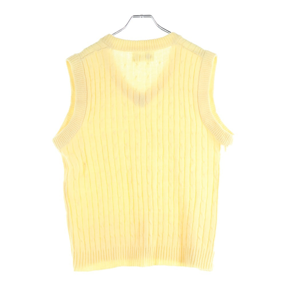VINTAGE(ヴィンテージ) 70S SEARS KINGS ROAD シアーズキングスロード Vネック アクリルニットベスト イエロー