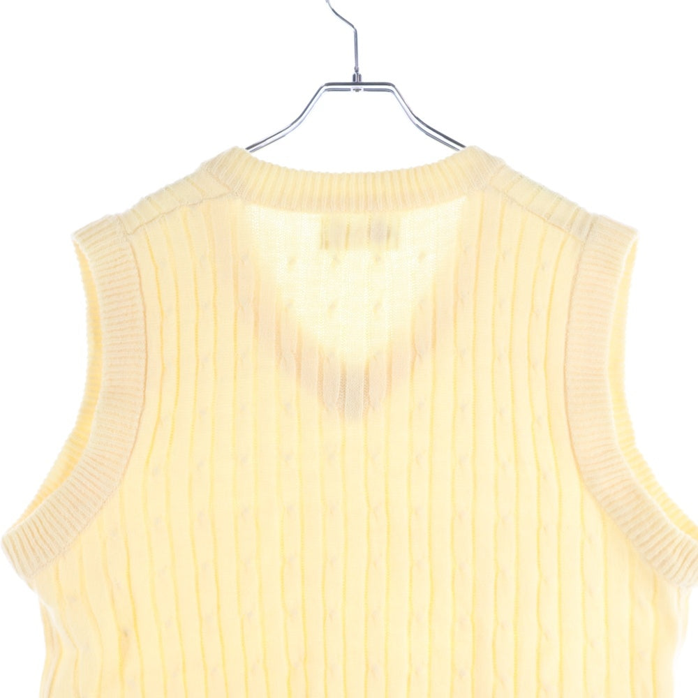 VINTAGE(ヴィンテージ) 70S SEARS KINGS ROAD シアーズキングスロード Vネック アクリルニットベスト イエロー