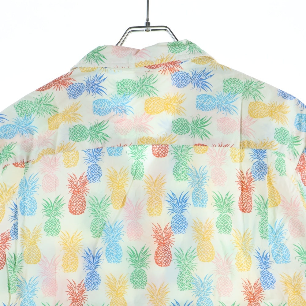88 TEES(88ティーズ) ハワイ製 パイナップルマルチカラープリント オープンカラー 半袖ハワイアンシャツ アロハシャツ マルチカラー