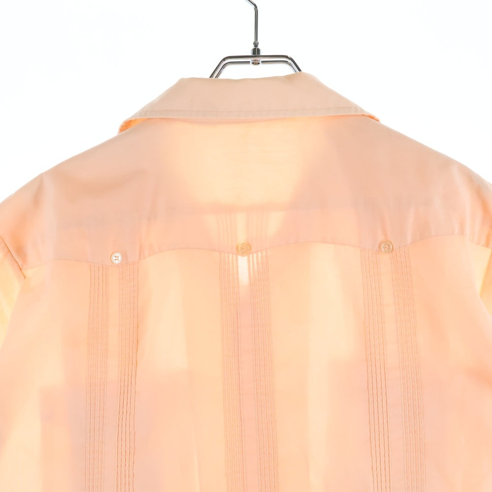 VINTAGE(ヴィンテージ) 80-90S ROMANI ロマーニ オープンカラー 半袖 キューバシャツ オレンジ