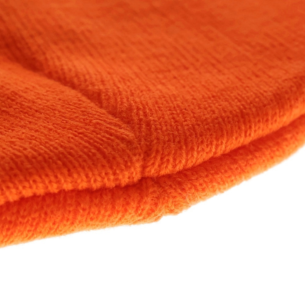 NO BRAND(ノーブランド) SWEET YEARS スウィートイヤーズ ハートパイルパッチ アクリルニット ビーニー ニットキャップ オレンジ 11641SY レディース