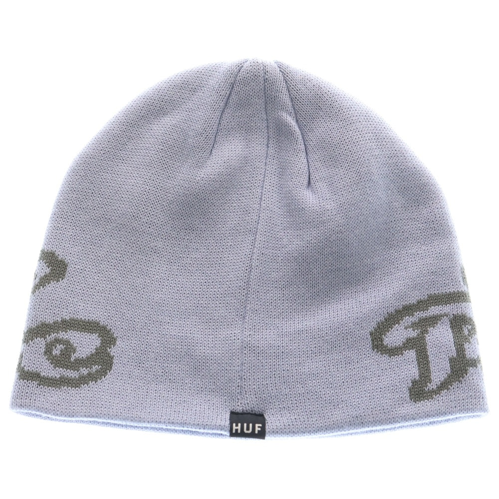 HUF(ハフ) FULL SERVICE BEANIE フルサービス アクリルニットビーニー ニットキャップ ブルー 25M BN80025