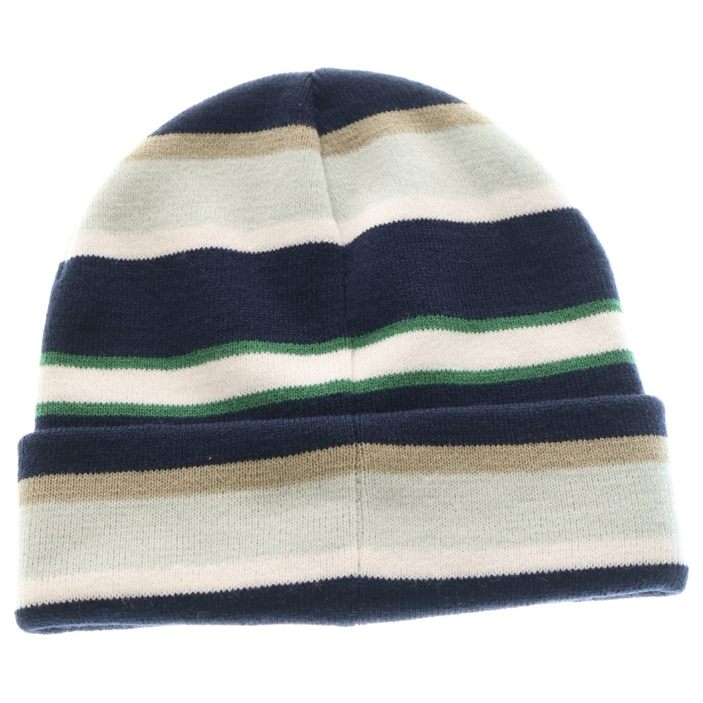 HUF(ハフ) PIERCE BEANIE ピアス ボーダー アクリルニットビーニー ニットキャップ ネイビー/ブルー FA25 BN00176