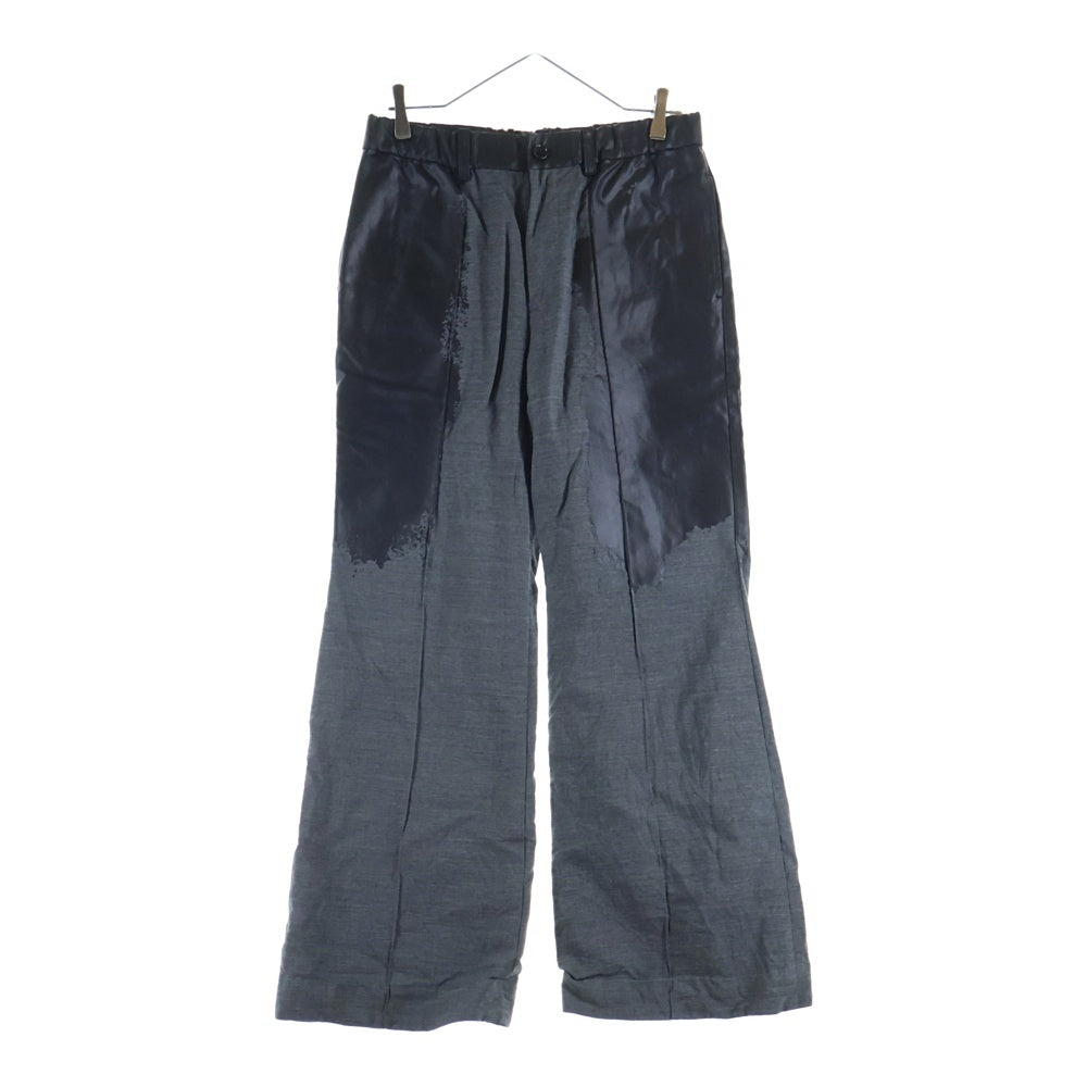 TAAKK(ターク) 22AW TAILORED RIDERS PANTS 切替デザイン テーラードライダースパンツ ブラック/グレー TA22AW-PT055