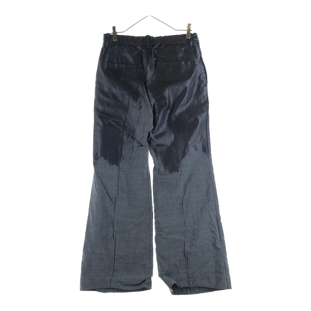 TAAKK(ターク) 22AW TAILORED RIDERS PANTS 切替デザイン テーラードライダースパンツ ブラック/グレー TA22AW-PT055