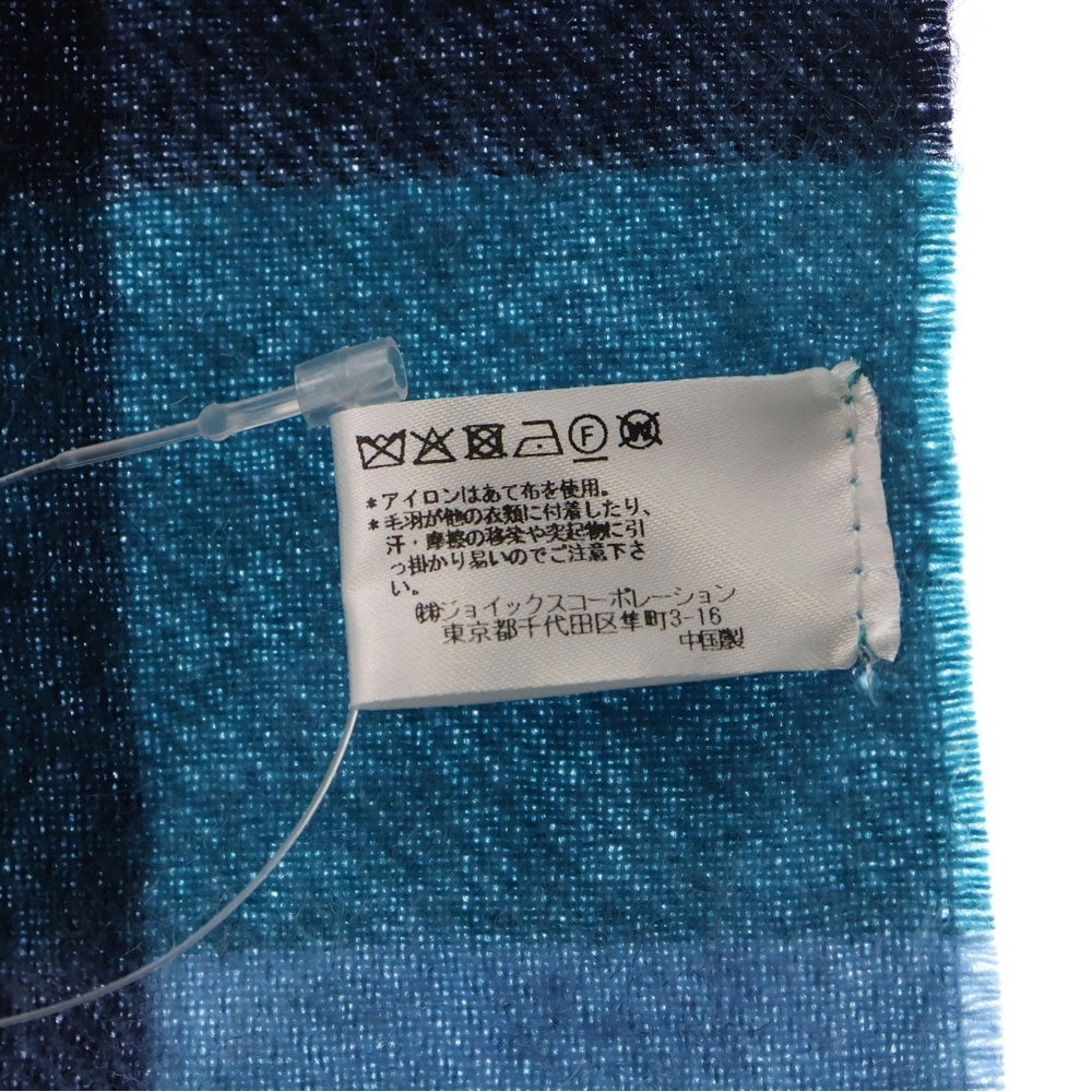 Paul Smith(ポールスミス) ボーダー柄 ウールマフラー ストール ブルー PF-99128 レディース