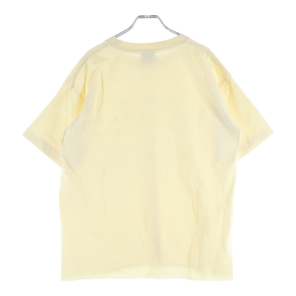 BoTT(ボット) 23SS ALPHABET TEE アルファベット フロントプリントTシャツ 半袖クルーネックカットソー イエロー