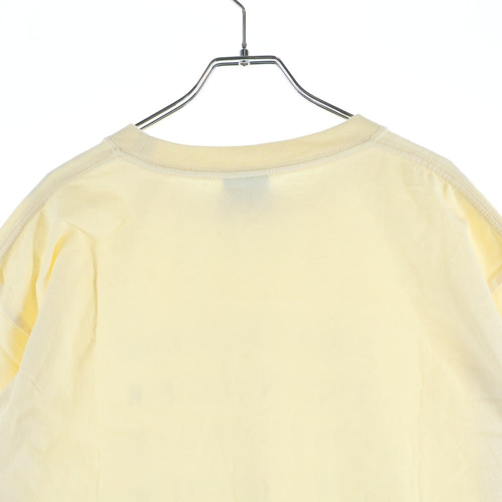 BoTT(ボット) 23SS ALPHABET TEE アルファベット フロントプリントTシャツ 半袖クルーネックカットソー イエロー