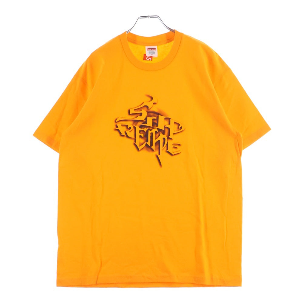SUPREME(シュプリーム) 24AW Smoke Tee スモーク ロゴプリントTシャツ 半袖クルーネックカットソー オレンジ