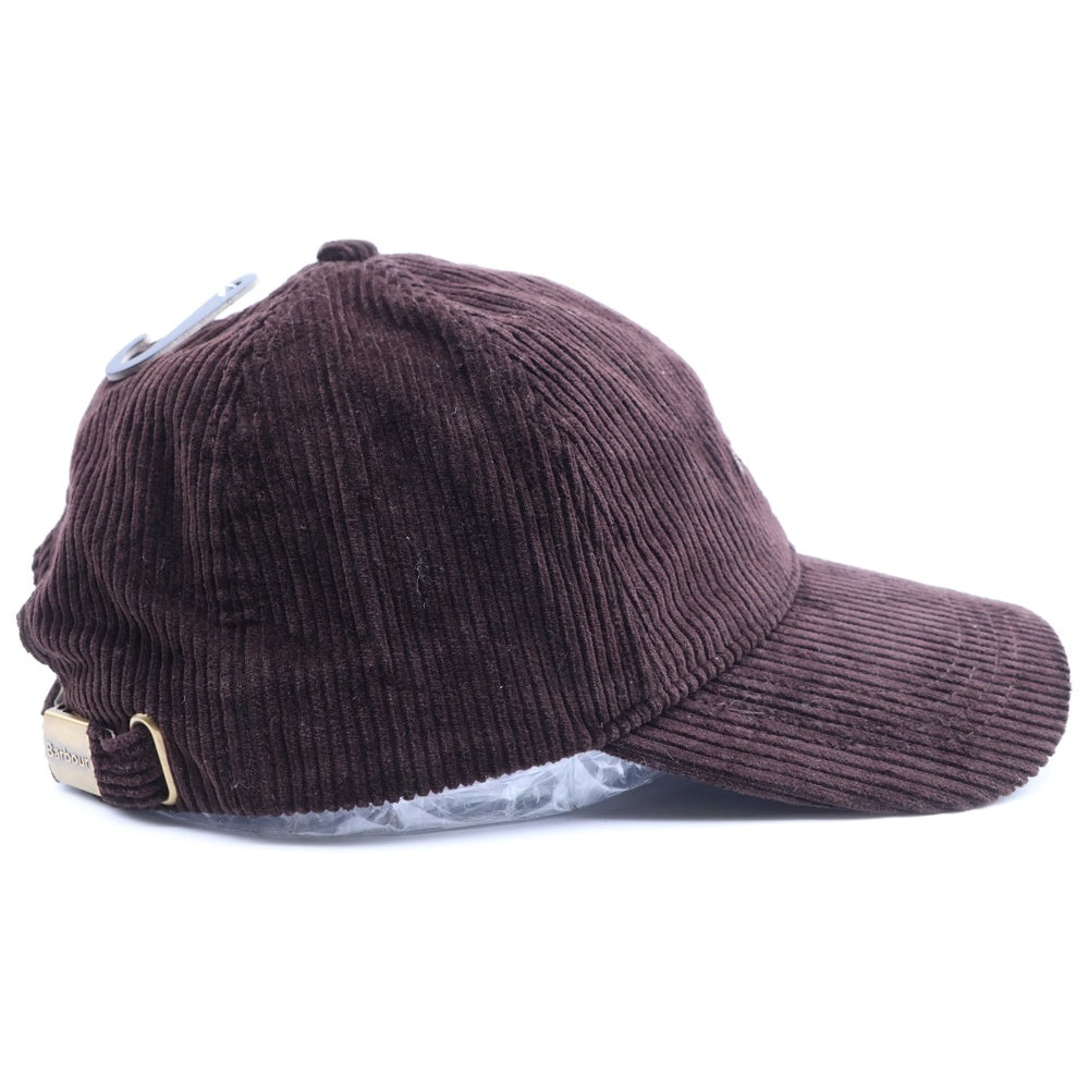 Barbour(バブアー) 25AW PRESTON CORD CAP プレストン ロゴ刺繍 コーデュロイキャップ 帽子 ブラウン 252MHA0911