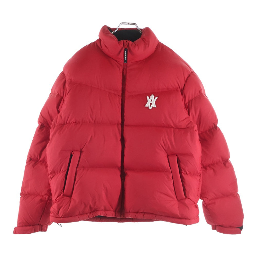 acme' de la vie(アクメ ド ラ ビ) 胸ロゴエンブロイダリー ジップアップダウンジャケット レッド