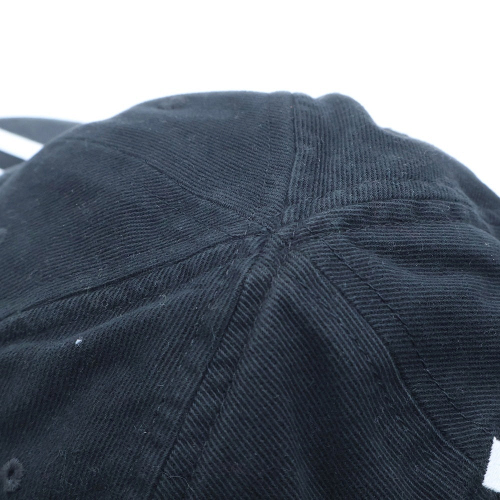 BALENCIAGA(バレンシアガ) ×adidas アディダス ロゴストライプベースボールキャップ 帽子 ブラック 712160 410B2