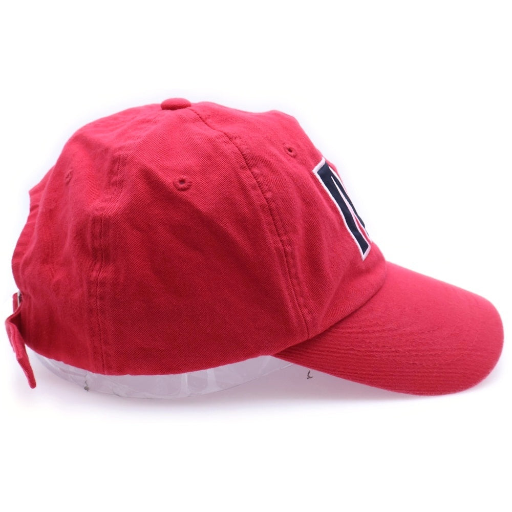 Mardi Mercredi(マルディメクルディ) CAP M フロントMロゴ 6パネル ベースボールキャップ 帽子 レッド