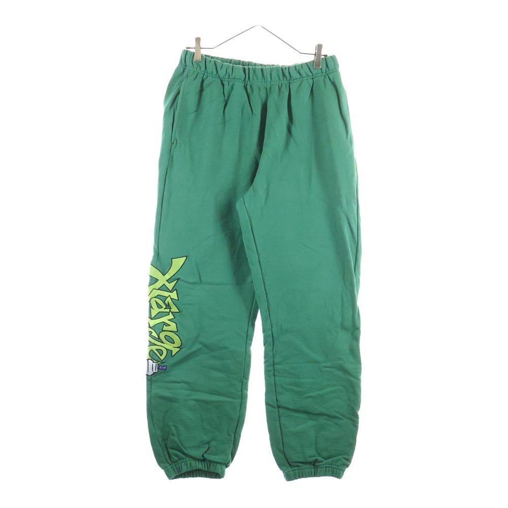 X-LARGE(エクストララージ) ロゴ刺繍 イージースウェットジョガーパンツ グリーン 101231031020