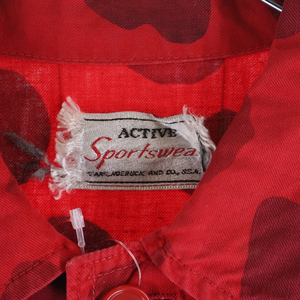 VINTAGE(ヴィンテージ) 60S VINTAGE ACTIVE SPORTSWEAR ヴィンテージ アクティブスポーツウェア カモフラ シャツジャケット レッド