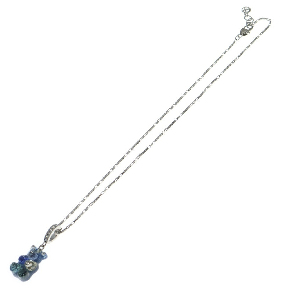 NO BRAND(ノーブランド) MIKSHIMAI (ミクシマイ) GUMBALL BEAR PENDANT ガムボール ベア ペンダント ネックレス シルバー/ブルー レディース