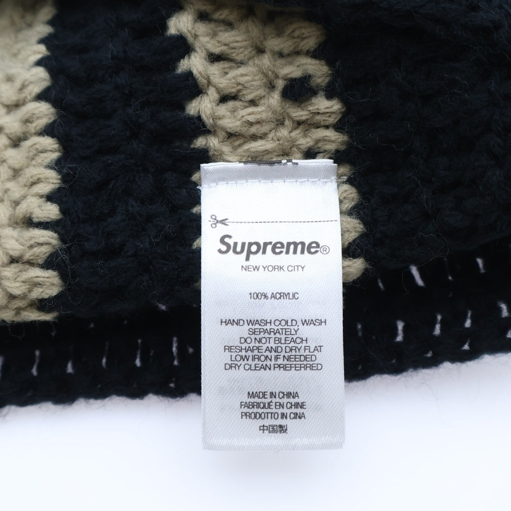 SUPREME(シュプリーム) 25AW Crochet Logo Beanie クロシェ ロゴビーニー ニットキャップ ブラック