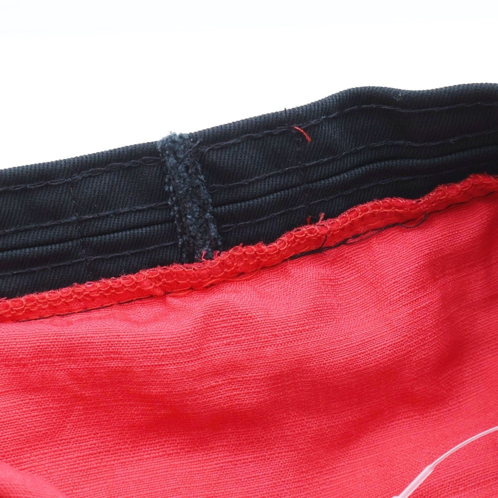 SUPREME(シュプリーム) 20SS Jacquard Line Crusher ロゴ総柄 ジャガードリネンクラッシャーハット 帽子 レッド