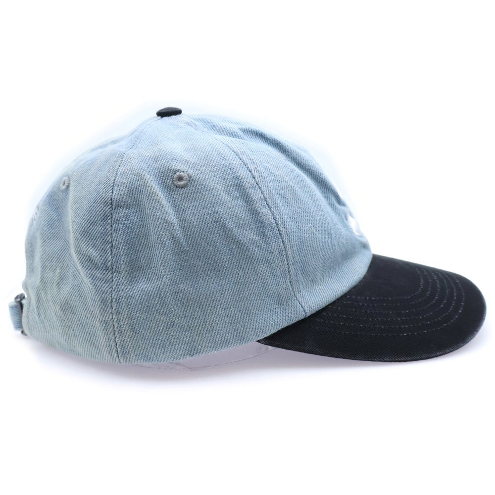 SUPREME(シュプリーム) 25AW Pigment Coated S Logo Cap ピグメント加工 2トーン Sロゴベースボールキャップ 帽子 インディゴ/ブラック