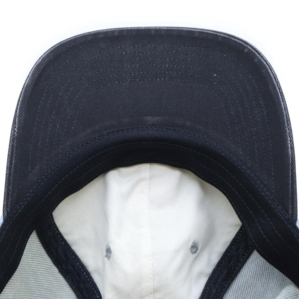 SUPREME(シュプリーム) 25AW Pigment Coated S Logo Cap ピグメント加工 2トーン Sロゴベースボールキャップ 帽子 インディゴ/ブラック