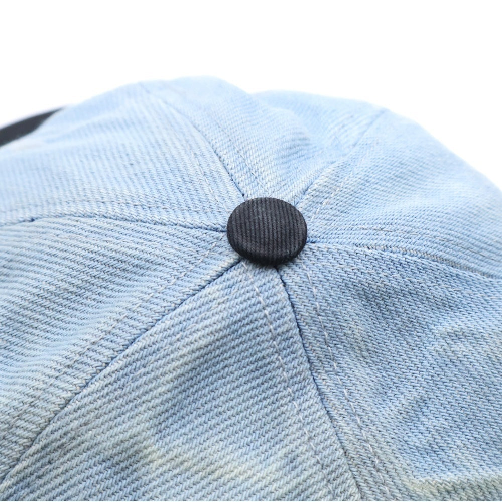 SUPREME(シュプリーム) 25AW Pigment Coated S Logo Cap ピグメント加工 2トーン Sロゴベースボールキャップ 帽子 インディゴ/ブラック
