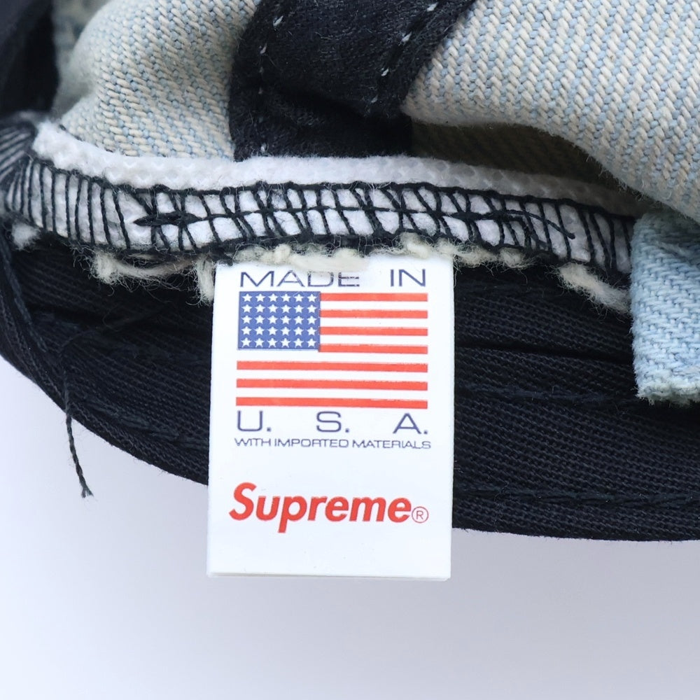 SUPREME(シュプリーム) 25AW Pigment Coated S Logo Cap ピグメント加工 2トーン Sロゴベースボールキャップ 帽子 インディゴ/ブラック