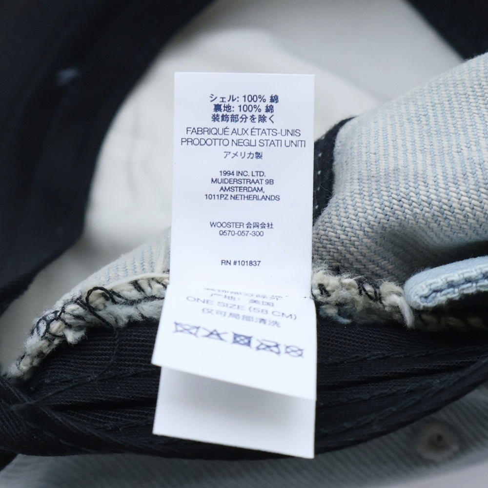 SUPREME(シュプリーム) 25AW Pigment Coated S Logo Cap ピグメント加工 2トーン Sロゴベースボールキャップ 帽子 インディゴ/ブラック