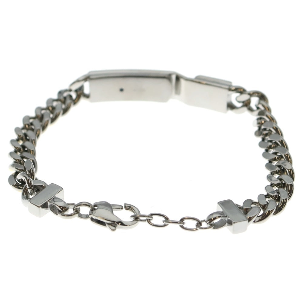 DIESEL(ディーゼル) ロゴプレート IDチェーンブレスレット シルバー/ゴールド DX1457931