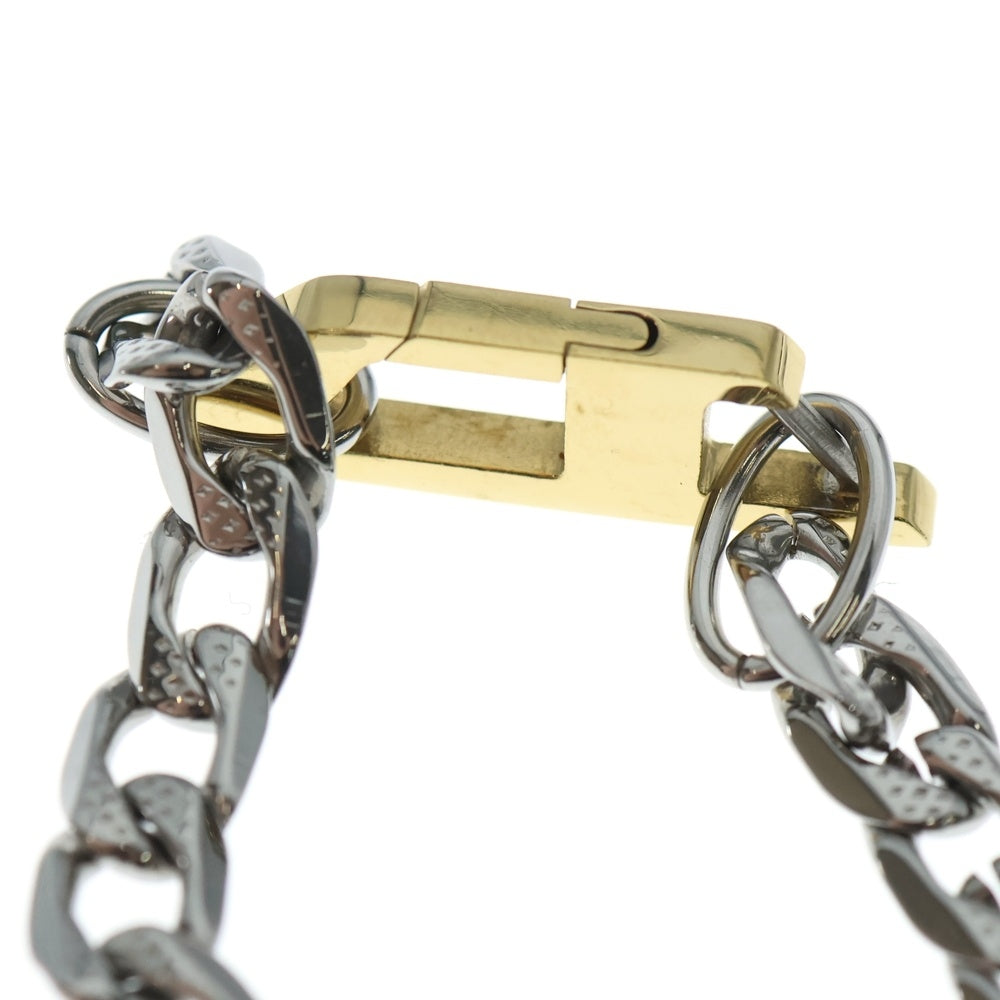 DIESEL(ディーゼル) STEEL NECKLACE Dロゴ チェーンネックレス シルバー/ゴールド DX1343 レディース