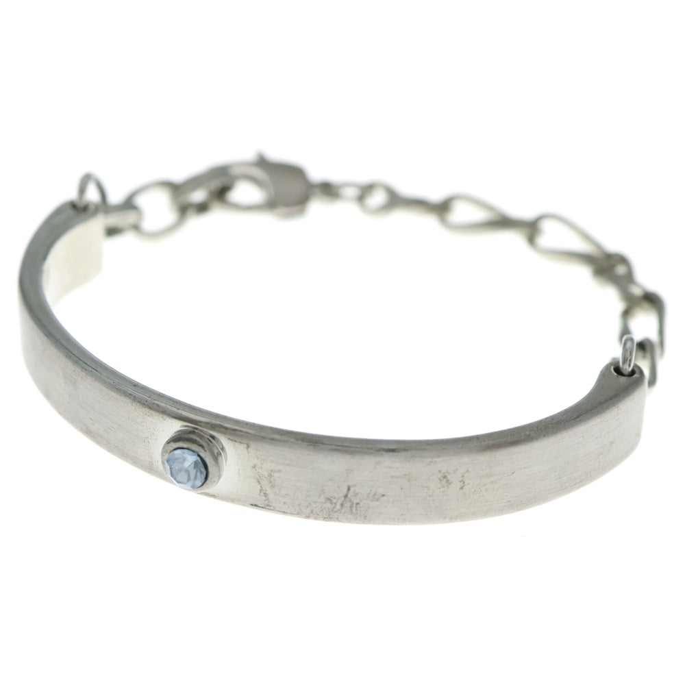 NO BRAND(ノーブランド) BLANK SPACE (ブランクスペース) ダイヤモチーフ チェーン切り替え ブレスレット シルバー