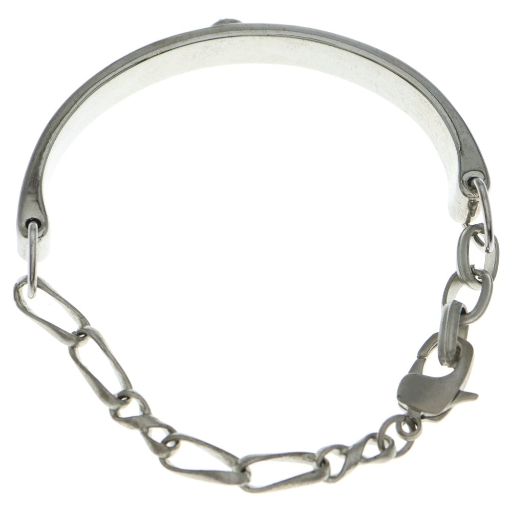 NO BRAND(ノーブランド) BLANK SPACE (ブランクスペース) ダイヤモチーフ チェーン切り替え ブレスレット シルバー