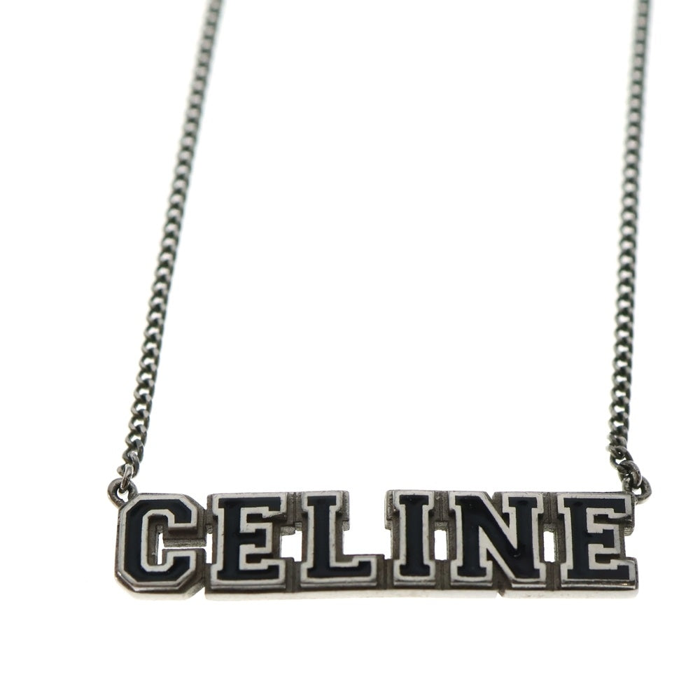 CELINE(セリーヌ) ユニヴェルシテ ロゴトップ チェーンネックレス シルバー 460DS6SSE.38NS