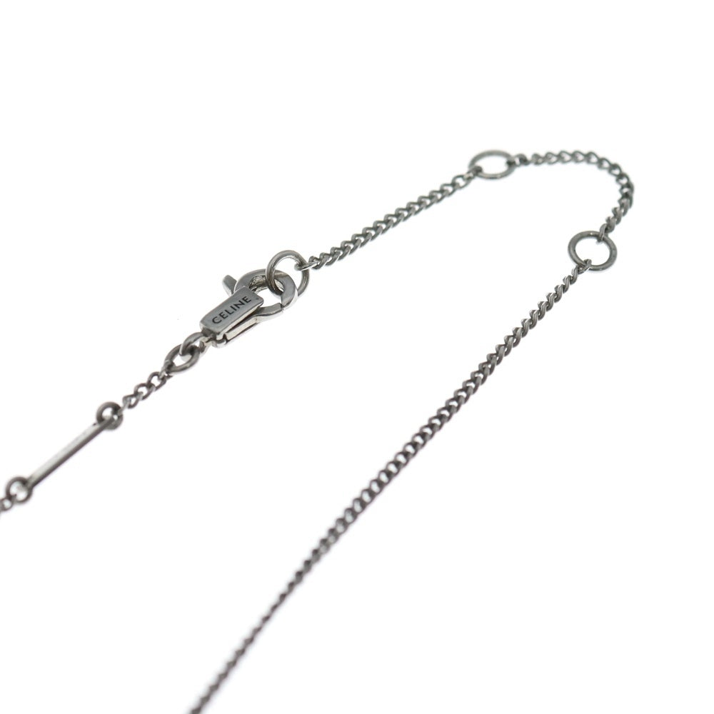 CELINE(セリーヌ) ユニヴェルシテ ロゴトップ チェーンネックレス シルバー 460DS6SSE.38NS