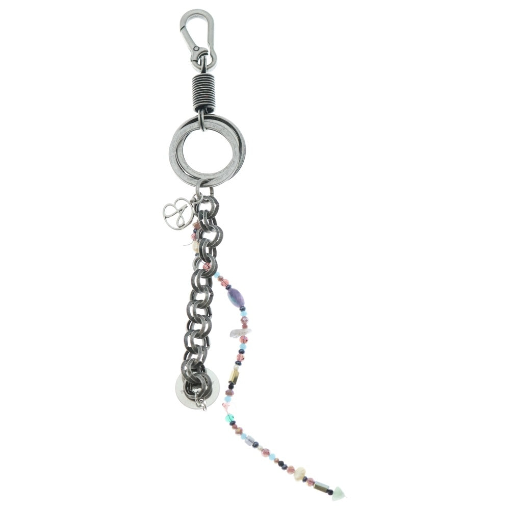 ADSB ANDERSSON BELL(アンダースンベル) ストーンモチーフ 1クリップ キーチェーン シルバー