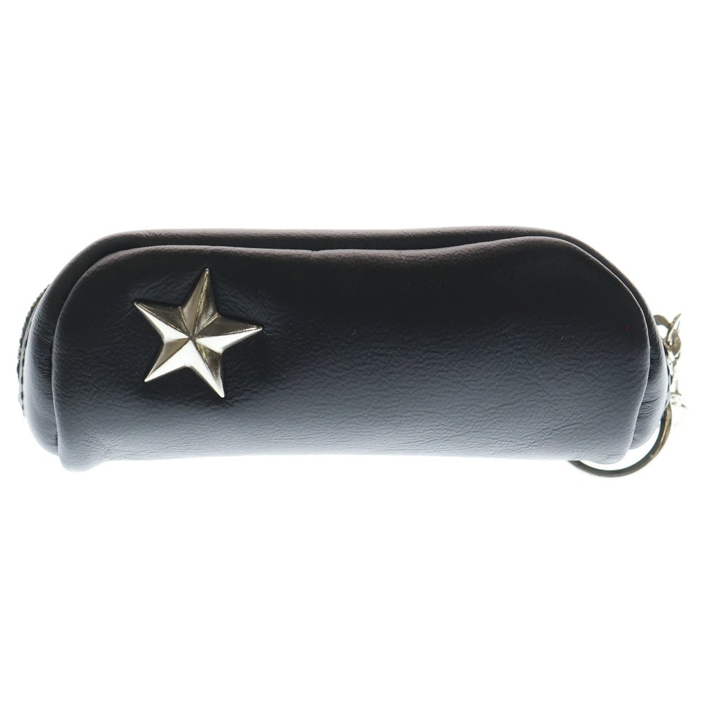 SCHOTT(ショット) ONE STAR KEY CASE ワンスター レザーキーケース ブラック 7825970020