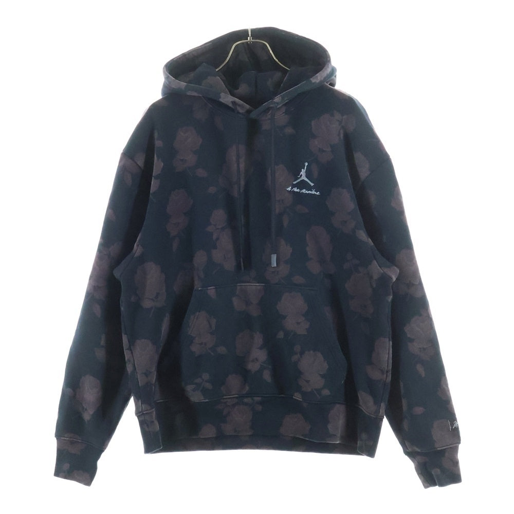 NIKE(ナイキ) ×A MA MANIERE JORDAN BRAND AS M J AOP FLC HOODIE アママニエール ジョーダン ブランド 花柄 フーデッド スウェット パーカー ブラック DJ9753-010