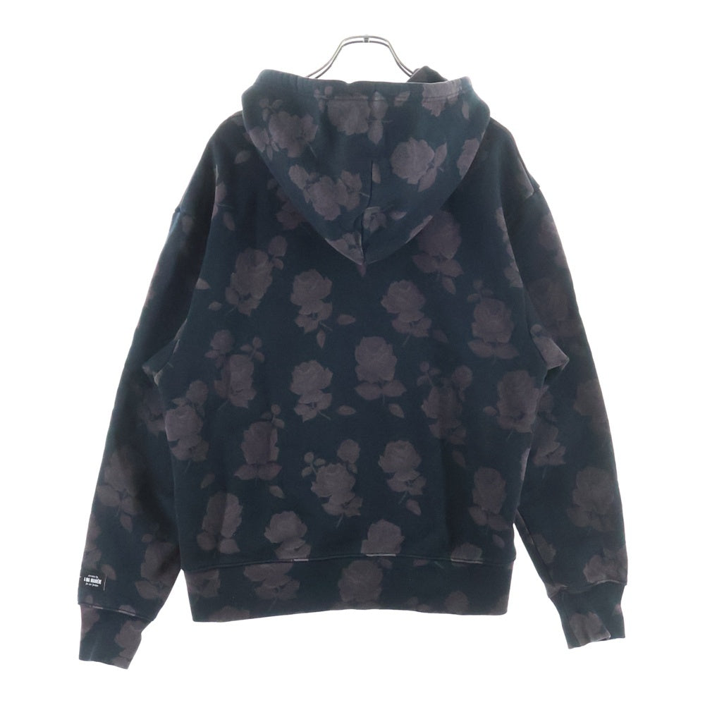 NIKE(ナイキ) ×A MA MANIERE JORDAN BRAND AS M J AOP FLC HOODIE アママニエール ジョーダン ブランド 花柄 フーデッド スウェット パーカー ブラック DJ9753-010