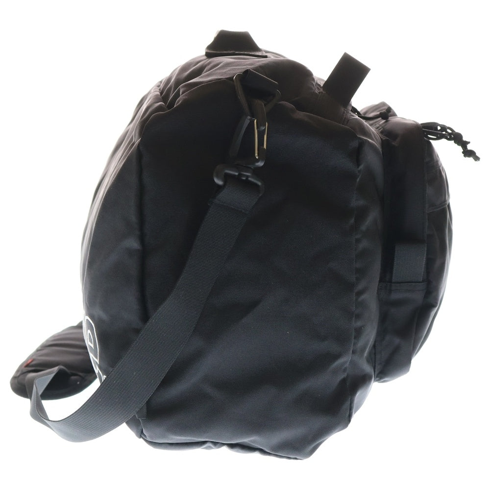 SUPREME(シュプリーム) 19AW Duffle Bag ダッフル ロゴプリント ナイロンショルダーバッグ ブラック