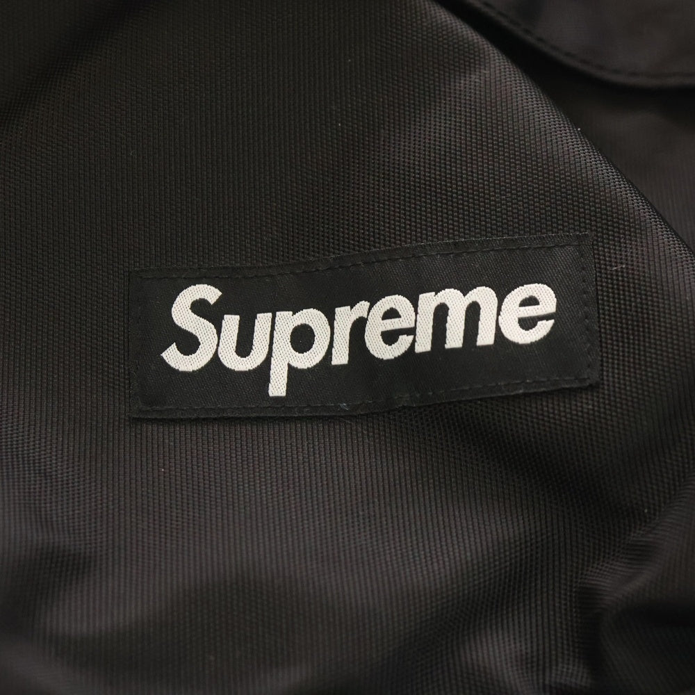 SUPREME(シュプリーム) 19AW Duffle Bag ダッフル ロゴプリント ナイロンショルダーバッグ ブラック