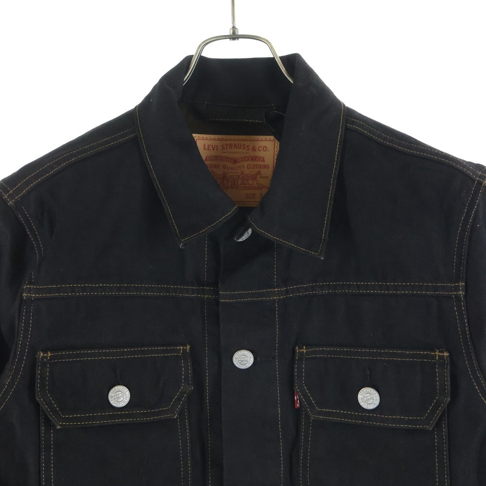STUSSY(ステューシー) 24SS ×LEVI'S Crispy Rinse Trucker リーバイス クリスピーリンス トラッカーデニムジャケット ブラック A8326-0001