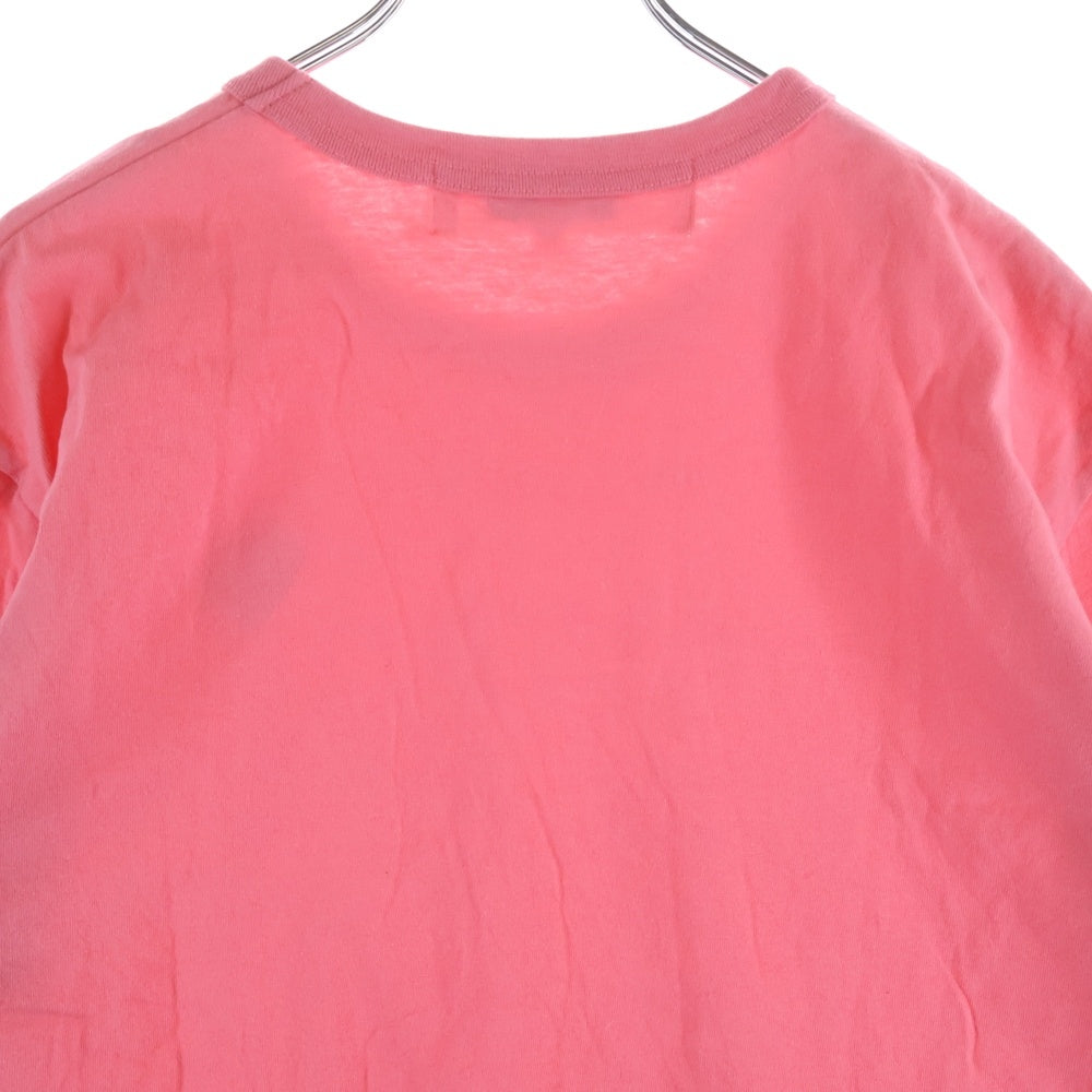 PLAY COMME des GARCONS(プレイコムデギャルソン) AD2025 T-Shirt With Red Emblem レッドエンブレム クルーネック半袖Tシャツ カットソー ピンク AX-T272