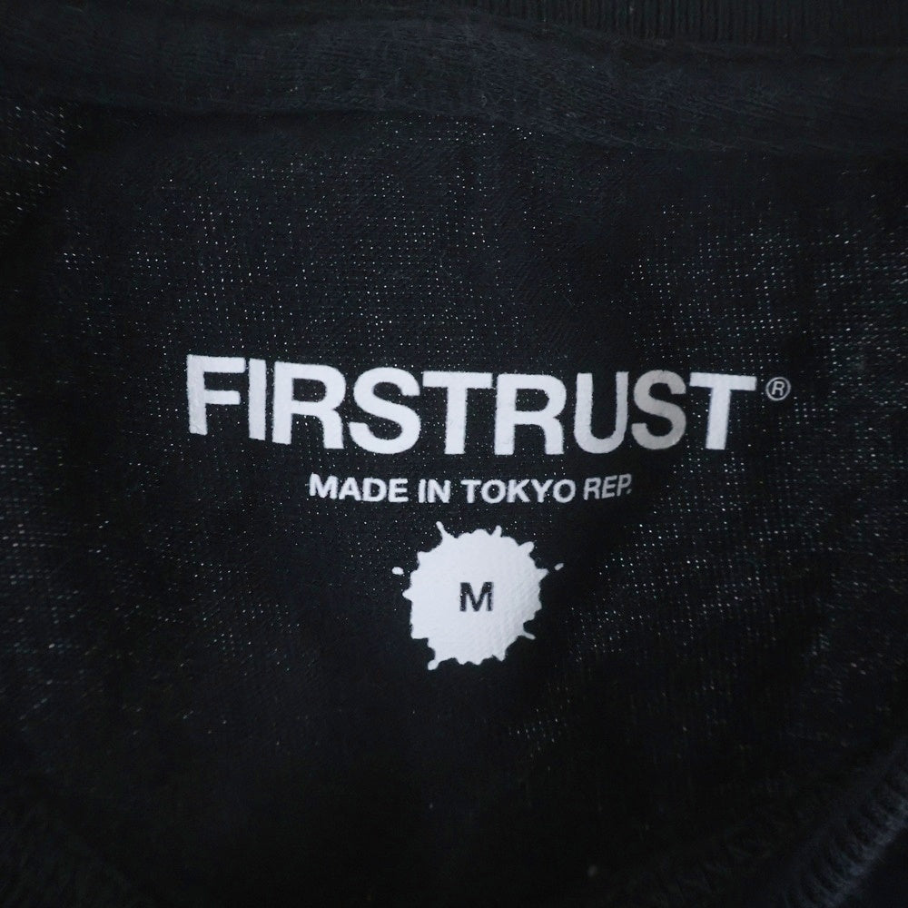 FIRSTRUST(ファーストラスト) DRAMATIC DAWN T-SHIRT ドラマティックダウン グラデーションロゴ クルーネック半袖Tシャツ カットソー ブラック