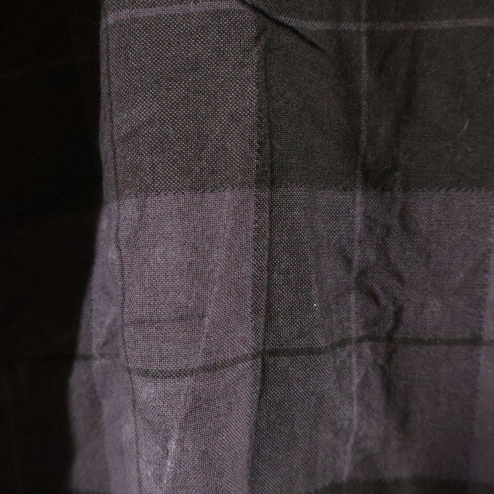 WACKO MARIA(ワコマリア) 24SS OMBRE CHECK OPEN COLLAR SHIRT TYPE-3 オンブレチェック オープンカラー 半袖シャツ パープル 24SS-WMS-OC12