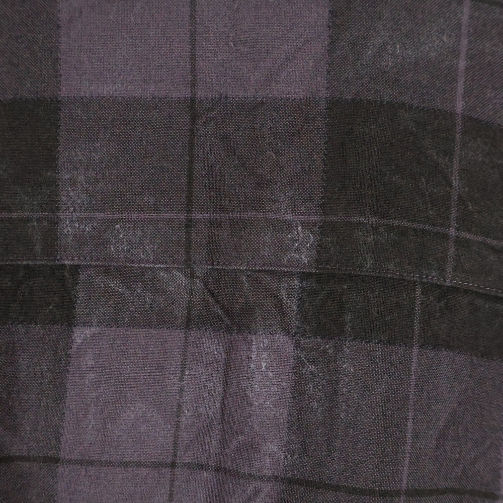 WACKO MARIA(ワコマリア) 24SS OMBRE CHECK OPEN COLLAR SHIRT TYPE-3 オンブレチェック オープンカラー 半袖シャツ パープル 24SS-WMS-OC12
